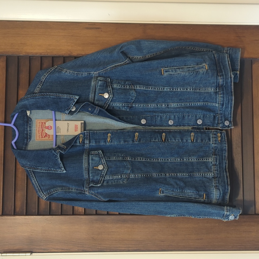 Brand new Levi original trucker blue jean jacket 2X